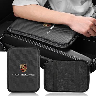1 vnt. Automobilio porankio dėžutės kilimėliai Odiniai centrinės konsolės dangteliai Aksesuarai 911 918 928 944 968 Boxster Cayenne Macan Panamera