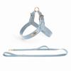 Waterproof Leather Dog Breast Strap Hand Holding Rope Vest-Style Medium Large Dog Explosion-Proof Leash Outing Pet Supplies