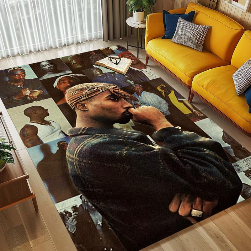 Rap Legends Living Room Non-Slip Area Rug Soft Carpet for Bedroom Game Playroom Sofa Office Home Decor Doormat Christmas Gift C9211200