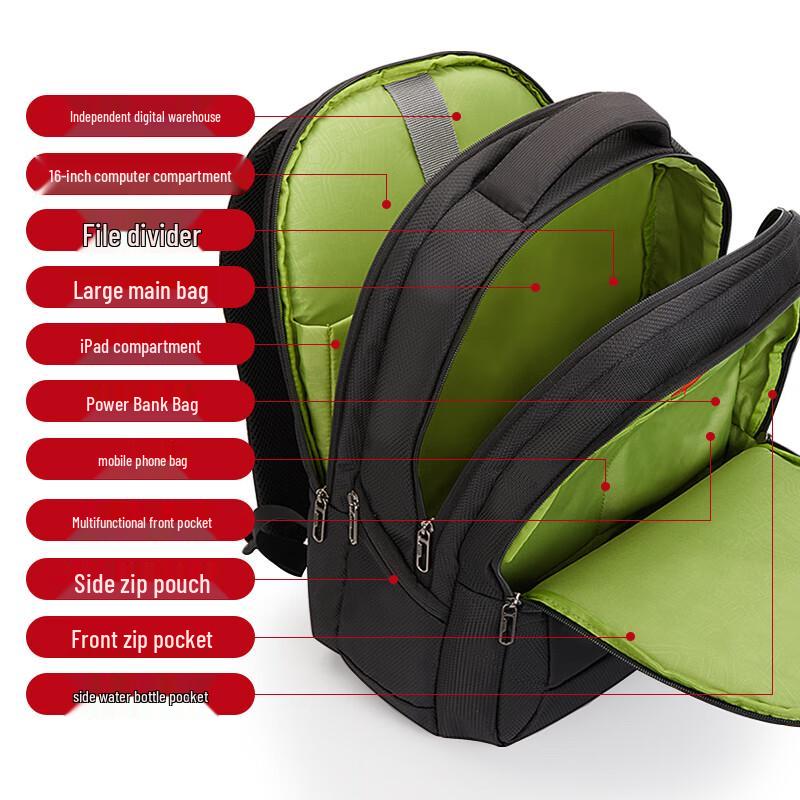AiHuaShi 16-Inch Business Laptop Backpack