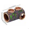 Easy To Clean Hollow Tree Trunk | Realistic Textured Texture, Reptile Hide with Lids, Multiple