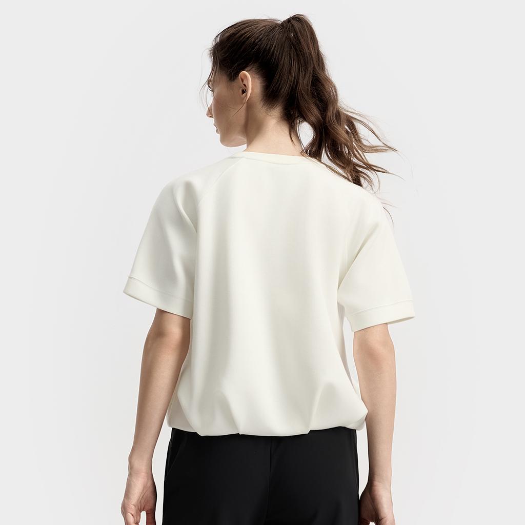 New FILA Fitness T Shirts Women's Heron White A11W531116FWT