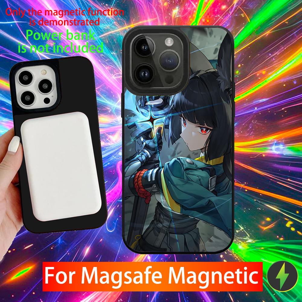 Hoshimi Miyabi ZZZ Phone Case For iPhone 16,15,14,13,12,11,Pro,Max,Plus,Mini,SE New Magsafe Magnetic Wireless Charging