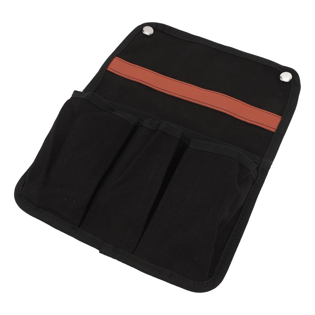 Geantă Laterală Scaun Negru Multifuncțională Pânză Respirabilă Geantă Cotieră Scaun Camping pentru Fotoliu Outdoo