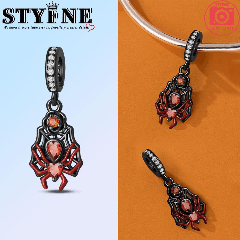 Miedziane Halloween Czarne Magiczne Kapelusze Pająk Nietoperz Czaszka Zawieszki Koraliki Wisiorek Do Oryginalnej Bransoletki Kobieta Dziewczyna Biżuteria