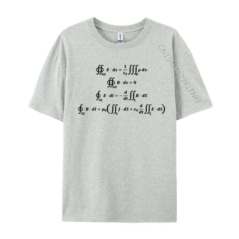 Vintage Tshirt Maxwell Equations Cotton Mens Tshirts Normal Tops Tees New Coming T Shirt Short Sleeve