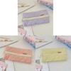 Student Pencil Case Soft Fabric With Zipper For Girls And School Supplies