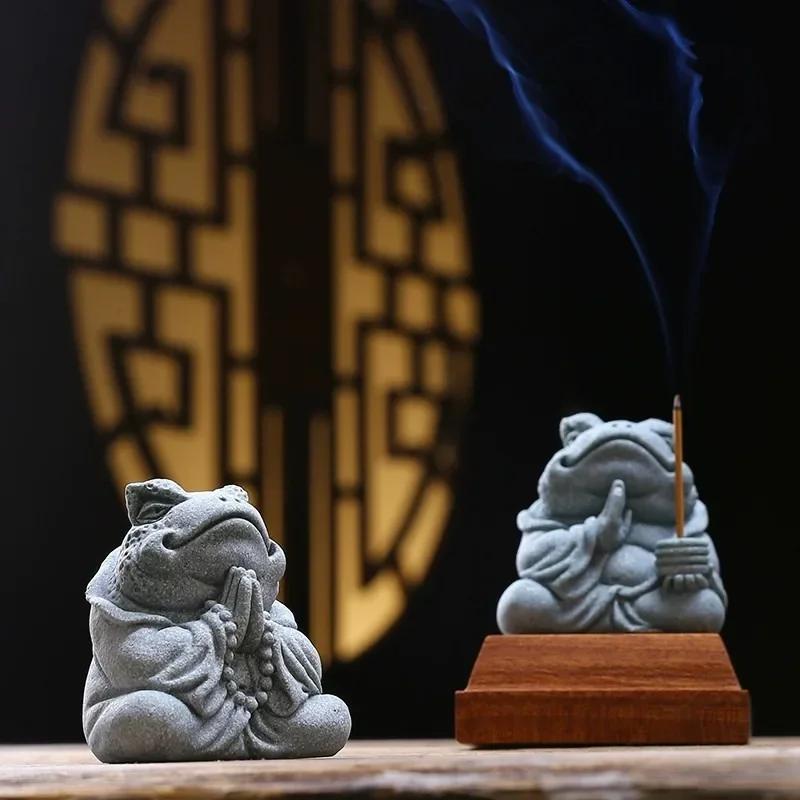 Decor Creativ Placă de Ceai Salon de Ceai Atragerea Bogăției Broască Auriu Animal Fir Parfum Decor Pet de Ceai