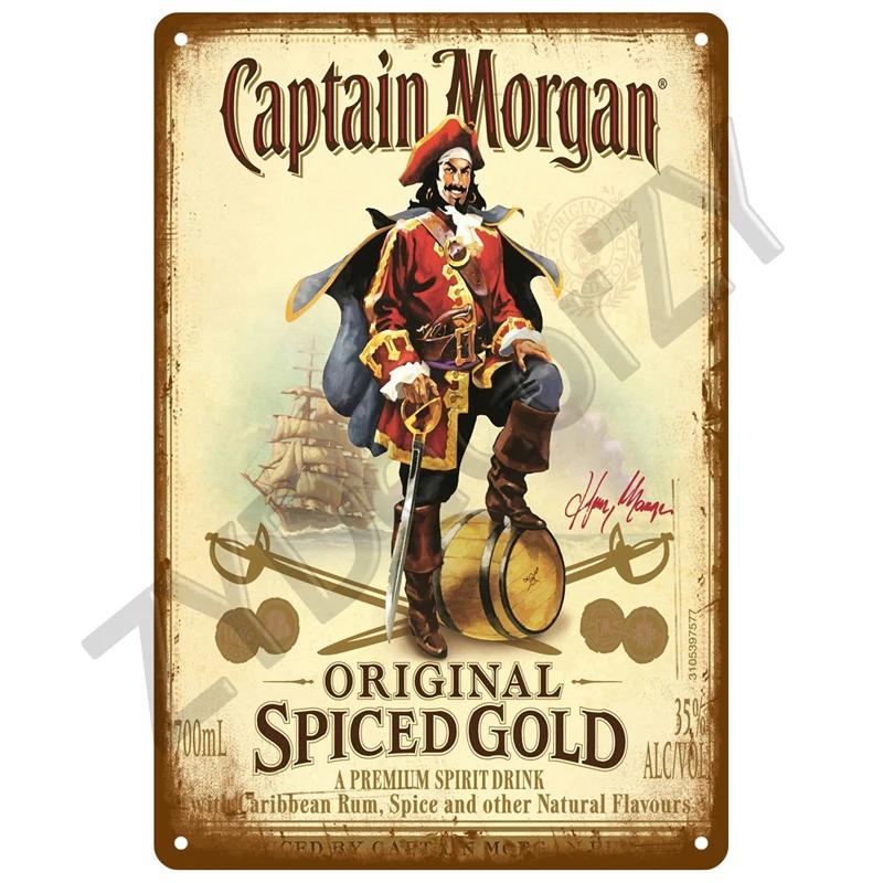 Bira Metal Tabela Komik Poster Ev Dekorasyonu Bar Pub Kulüp Erkek Mağarası İçin Kalay Tabela Rom Markası Vintage Duvar Dekorasyonu Sanat Tablosu Duvar Resimleri