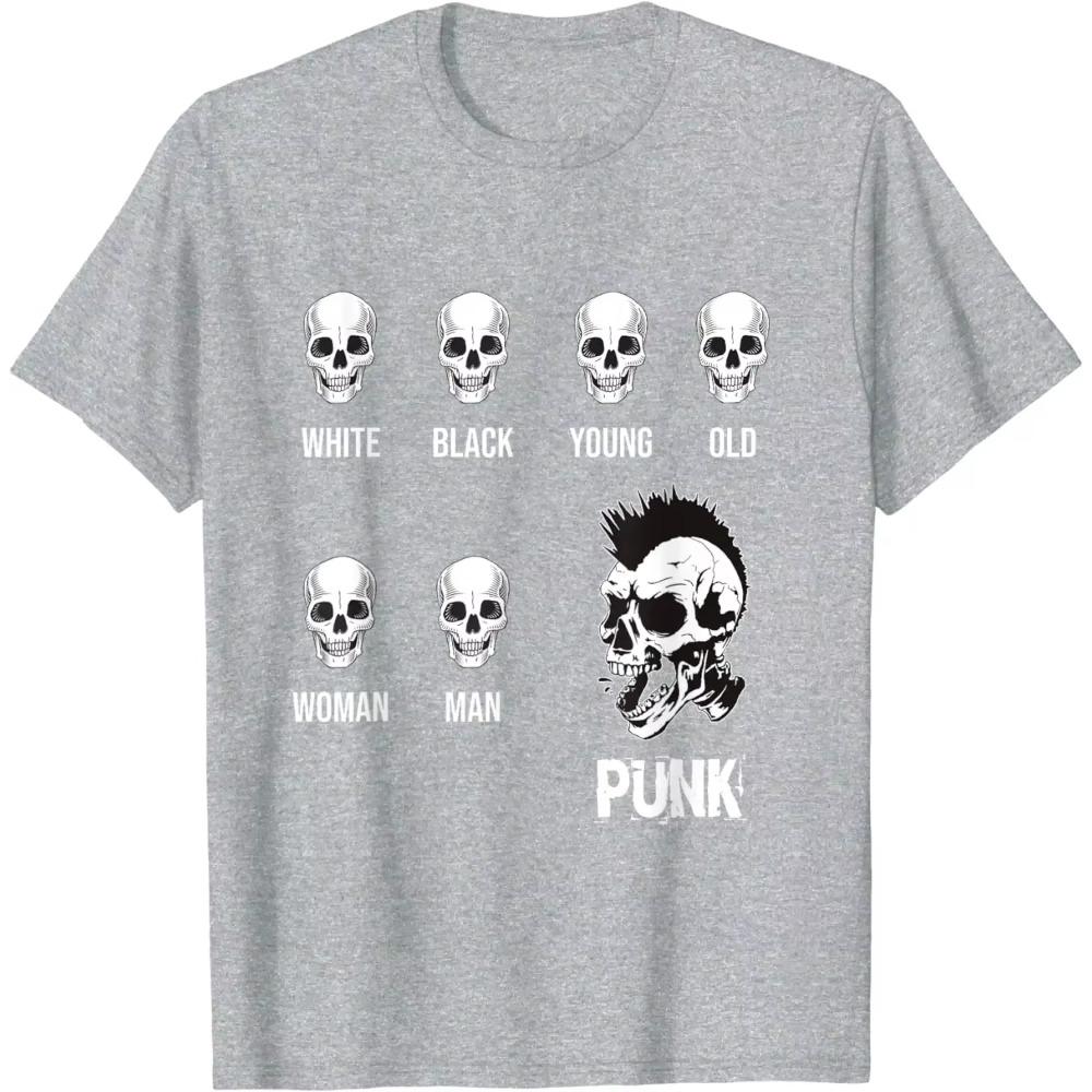 Punk Rock Skull with Mohawk for Punk Rock Fans and Punks T-Shirt