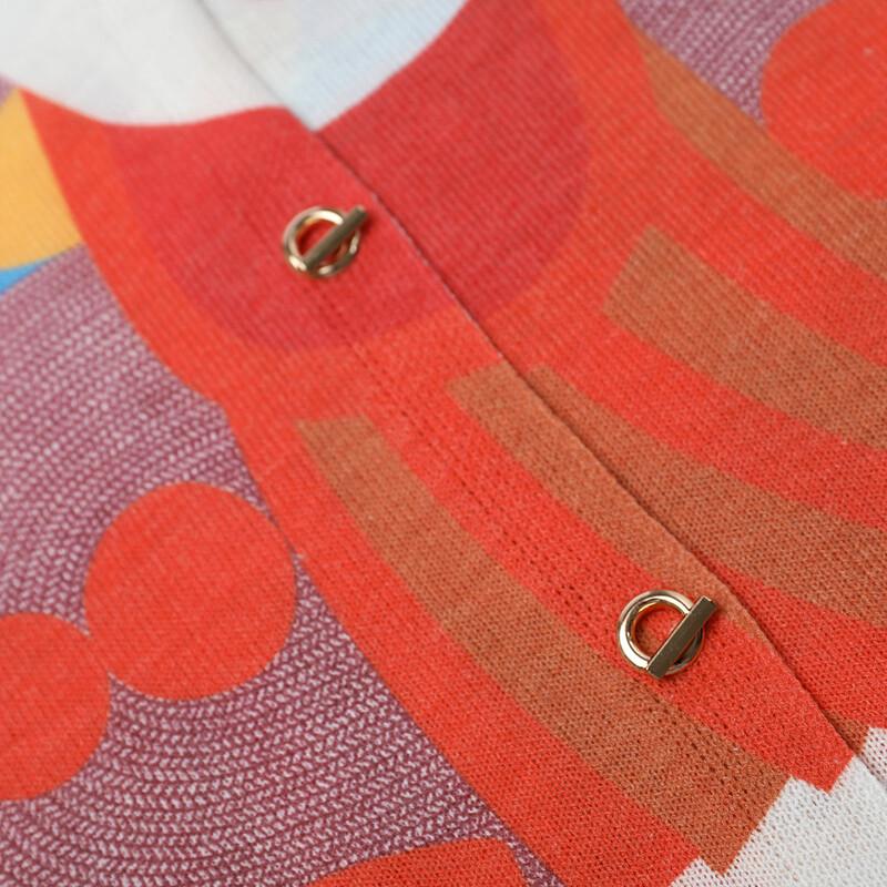 Artistic Horse Print Knit Cardigan