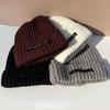 Winter Warm Knit Cap Solid Color Slouchy Bonnet New Leisure Cap  Women Men