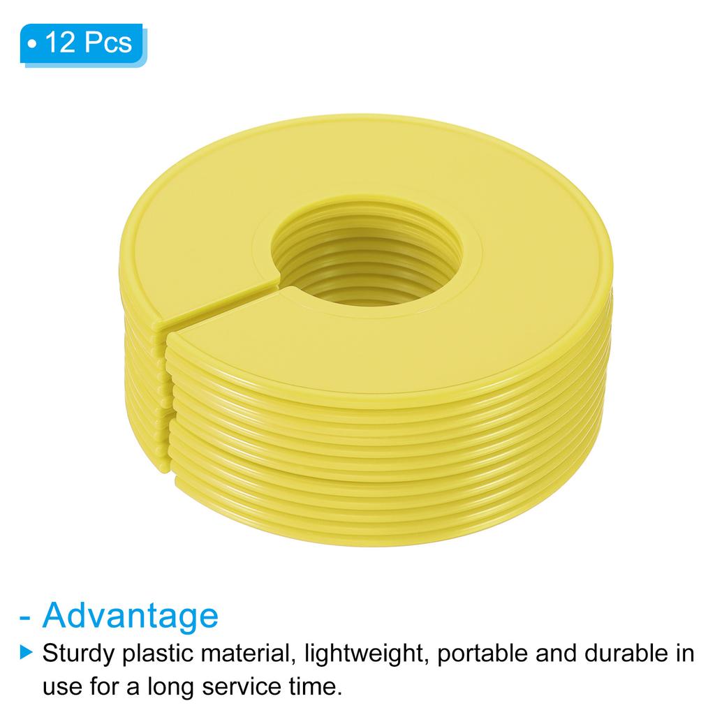 6/12PCS Multicolor Round Hangers Closet Dividers DIY Clothing Size Dividers for Clothes Stores Closet Home Blank Dividers