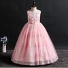 Girls Long Formal Dress Princess Gown Pageant Wedding Party Kids Prom