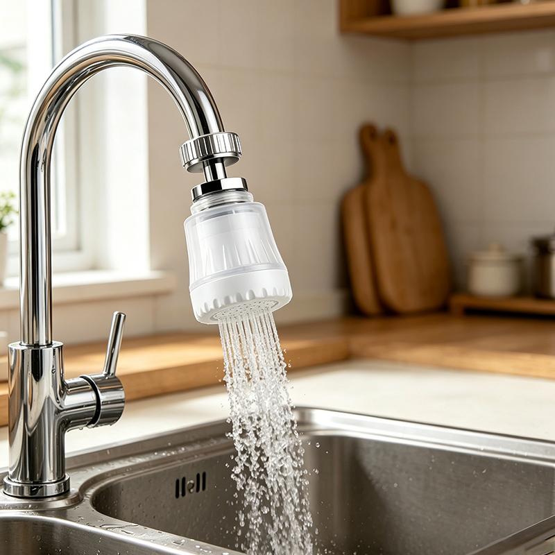 Household Kitchen Faucet Filter Universal Rotating Splash Proof Extender Water Saving Booster Aerator Faucet Nozzle Accessories