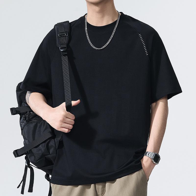 New Summer Men's Round Neck Short T-shirt Short Sleeve Thin Casual Youth Half-sleeved Shirt