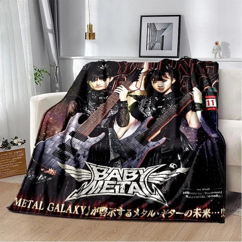 Babymetal combination warm printed blanket, office lounge sofa blanket, flannel household blanket multifunctional blanket