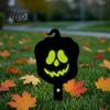 Fun Halloween Gifts for Gardeners 9Pcs Pumpkin Ghost Garden Stake, Lighted 2D Acrylic Yard Decor Glowing Holiday Accessories Lawn Path, Spooky Outdoor