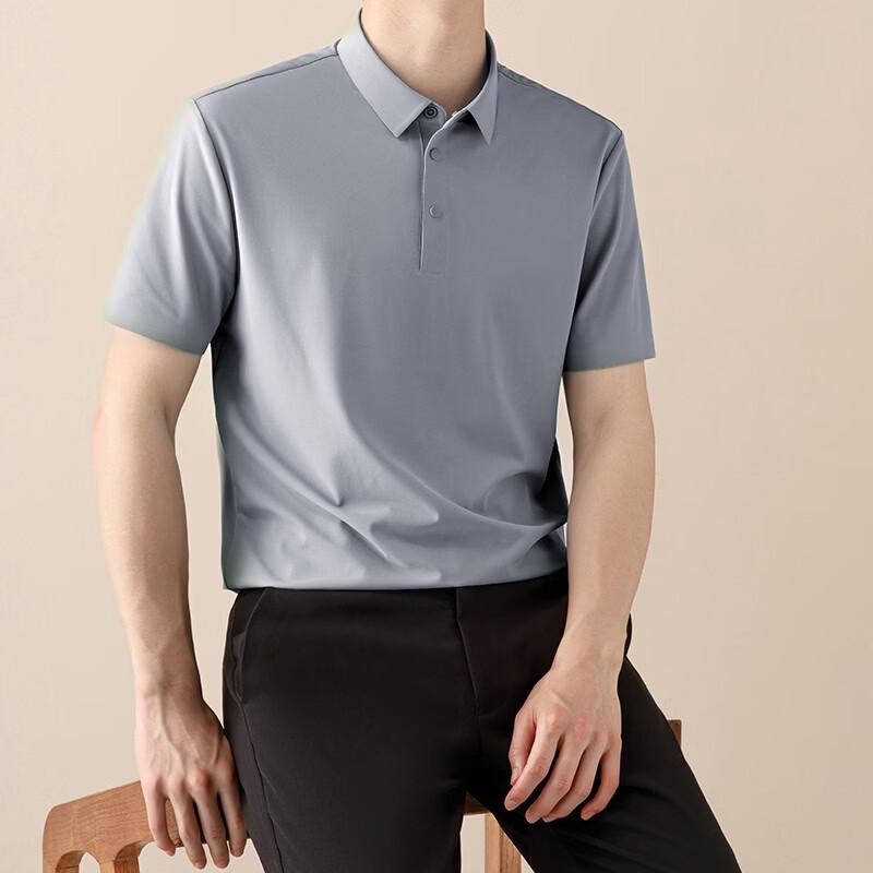 Men's Ice Silk Short Sleeve Polo Shirt