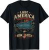 Lake America USA Früher Ontario Kanada Lustiges Patriotisches T-Shirt