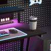 Two-Level LED Gaming Desk - Black