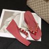 Fashion Fashion Platform Sandals Slippers Women High Heeled Summer Outdoor Beach Casual Wedges Crystal Sexy Women Flip Flops Slippers