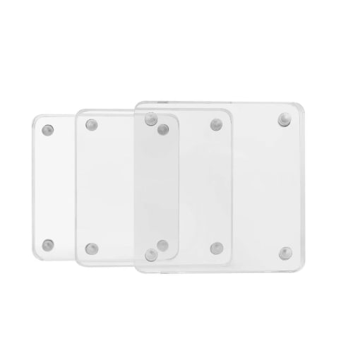 Official Speed ??Mao Bikkuriman Chocolate Sticker Acrylic Stand Display, Magnetic, Compatible with 48mm and 52mm Stickers, Perfect for Collection (Set