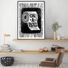 Cute Picture Bathroom Poster Prints Roll Toilet Paper Black White Funny Toilet Modern Wall Decor Canvas Painting Pictures