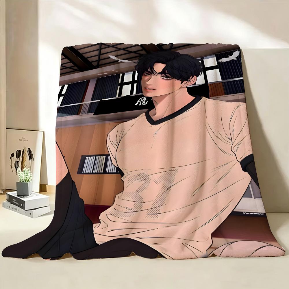 Manhwa T True B Beauty  Flannel  Blanket Suitable for Sofa Living Room Bedroom