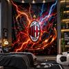 Vegghengende Teppe AC Milan Trykt Stoff for Stue Soverom Hjemmeinnredning