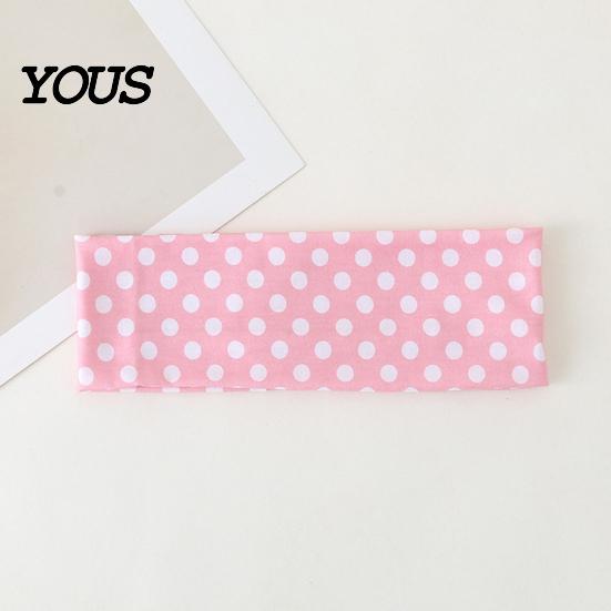 Sweat Absorbing Yoga Headband Retro Polka Dot Headbands for Women, Elastic Soft Hair Bands, Breathable Fitness Cute Stretchy Warp Accessories Workout