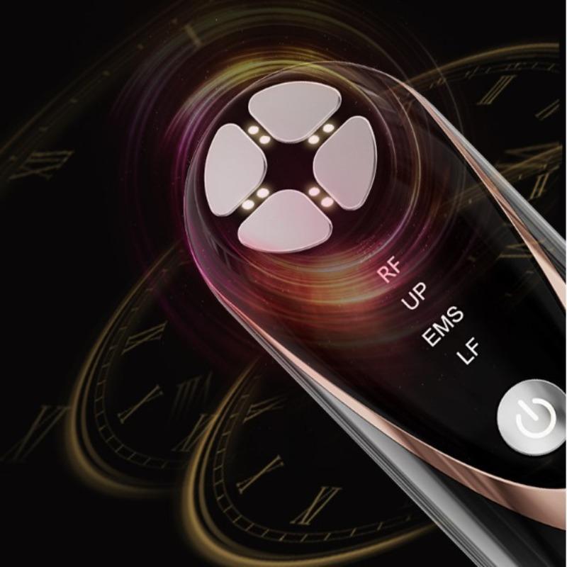 New RF Household Lift Firming Introducer Exporter EMS Massager Facial Color Light Rejuvenator