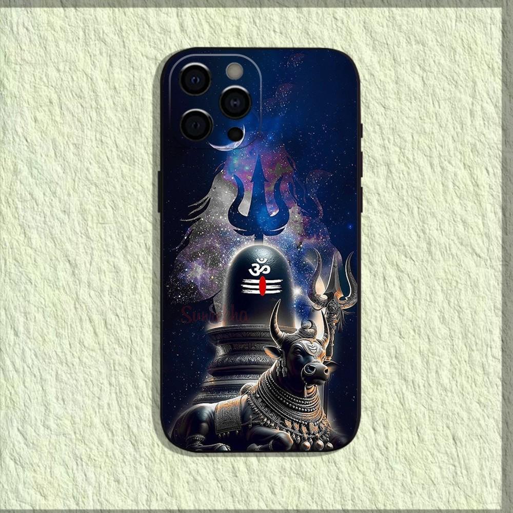 Lord Shiva Mahadev Of India Phone Case For iPhone 16,15,14,13,12,11,Pro,X,XS,Max,XR,Plus,Mini Soft Black Cover