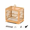 Parakeet Enclosure Easy to Clean Small Avian Enclosure Portable Avian Carrier Includes Accessories Portable Finch Carrier Sturdy