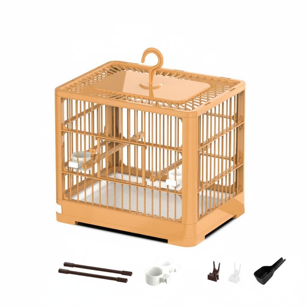 Parakeet Enclosure Easy to Clean Small Avian Enclosure Portable Avian Carrier Includes Accessories Portable Finch Carrier Sturdy
