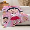 Anime Chibi maruko chan Blanket For Sofa Office Bed Plane Travel Sleep Read Relax Camping Soft And Warm