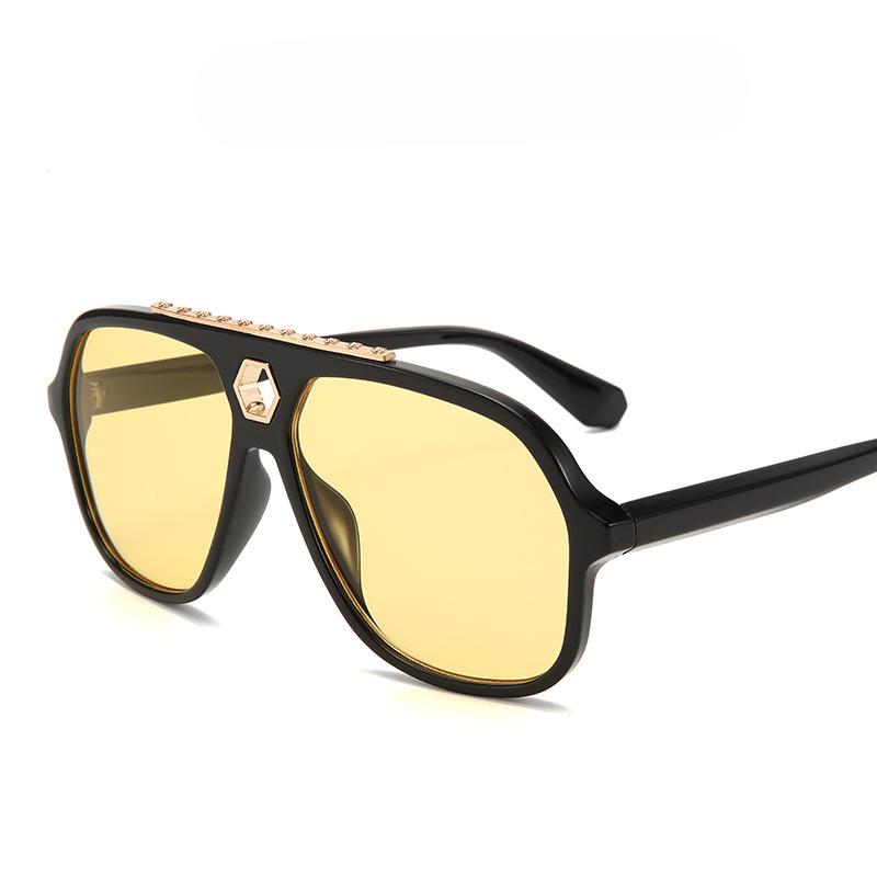 Μόδα Νέα Γυαλιά Ηλίου Μεγάλου Σκελετού Κονσίλερ Εξωτερικού Χώρου Γυαλιά Ηλίου Οδήγησης Καθρέφτης Βάτραχος.