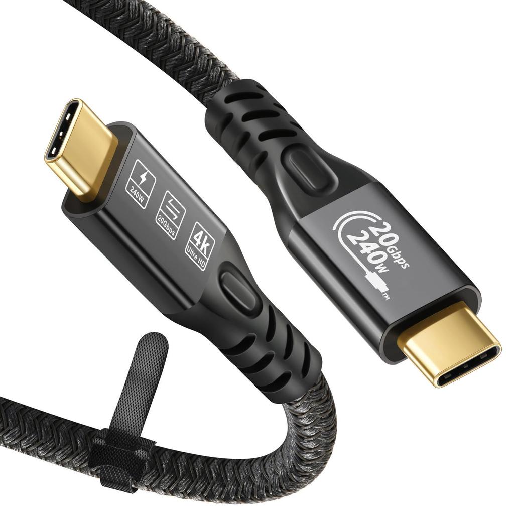 USB-C 240W Fast Charging 20Gbps Cable for 4K Devices