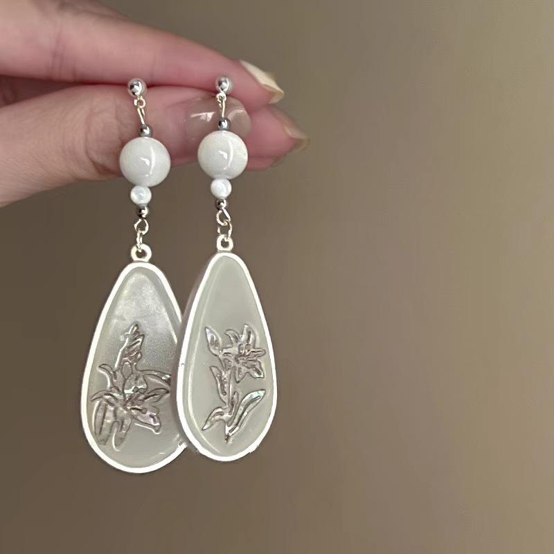 Elegant Fine Crystal Snow Gauze Bowknot Earrings for Women Girl Romantic Temperament Dangle Earrings Wedding Jewelry Accessories
