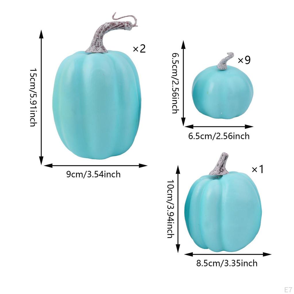 12 sztuk piankowych dyń, sztuczna dekoracja na Halloween, zbiory dekoracyjne