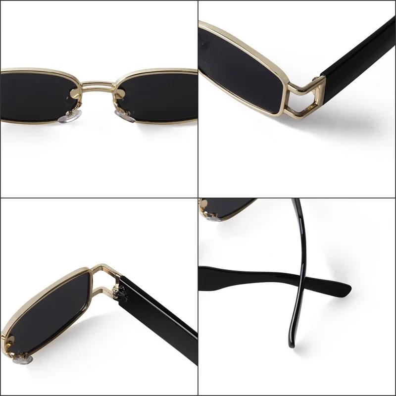 Trendy Small Rectangle Ladies Sun Glasses Glasses Designer Style Style Classic Rectangular Punk Sun Eyeglasses Men Shades Uv400 Clear Eyewear