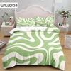 Modernes Bettwäsche-Set mit abstraktem Liquid Swirl-Motiv, King-Size-Bett, Queen-Size-Bett, Doppelbett, Full Twin, Einzelbett