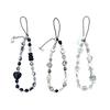 Bow Beaded Phone Pendant Sweet Cool Love Bear Key Chain Charm Earphone Case Hanging Rope Anti-Lost Camera Lanyard Strap