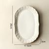 Retro Relief Ceramic Dinner Plate Restaurant Steak Plate Dessert Pasta Plates Fish Plate Molecular Cuisine Specialty Tableware