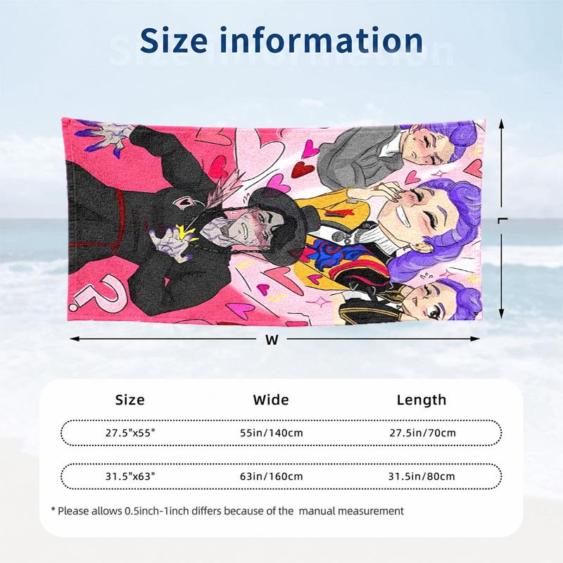 Kpop demon hunters Microfiber Beach Towel Quick Dry Sand Free Lightweight Beach Towels for Travel Swimming Camping