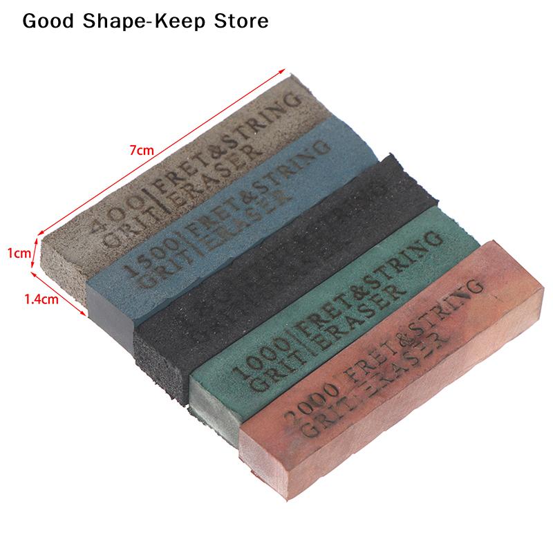 1PC Guitar Fret Polishing Erasers Abrasive Rubber for Fret Wire Cleaning 180/400/1000/1500/2000 Grit Guitar Maintenance Tool