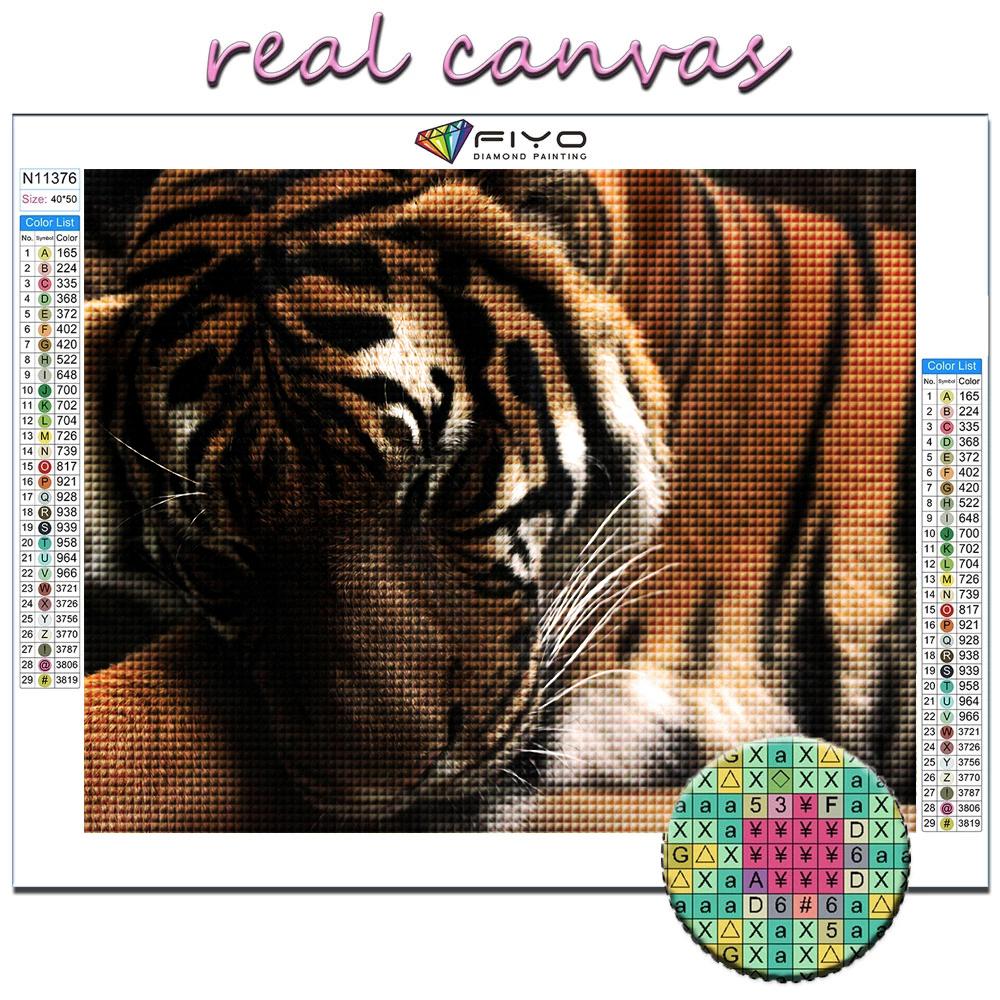 5D Diamond Painting Animal Tiger DIY Diamond Embroidery Rhinestone Home Decoration