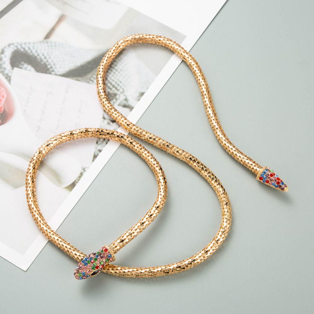Alloy Bendable Snake Necklace Twistable Bracelet Creative Gift Flexible Choker