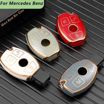For Mercedes Benz A B R G Class GLK GLA GLC GLR W204 W210 W176 W202 W463 Key Case Cover Shell Fob Protector Auto Accessories