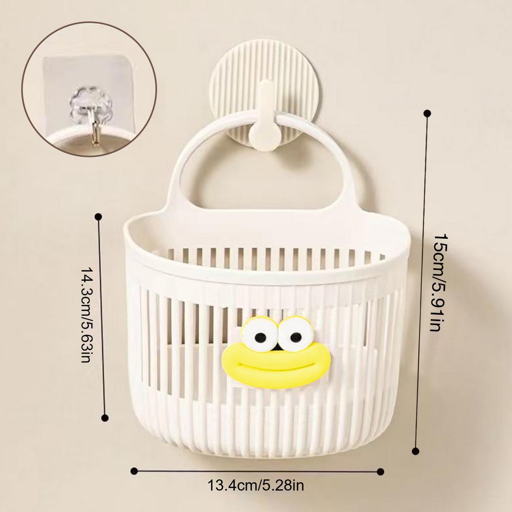 

Wall Baskets Wall Mounted Storage Basket With Hook No Drill Organizing Bag With Hook Over Door Bathroom Organizer For Kitchen
